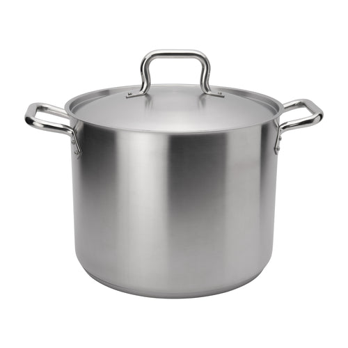 Browne 5733924 Elements Stock Pot, 24 qt., 13-2/5 in  dia. x 10-3/5 in H, with self-basting cov