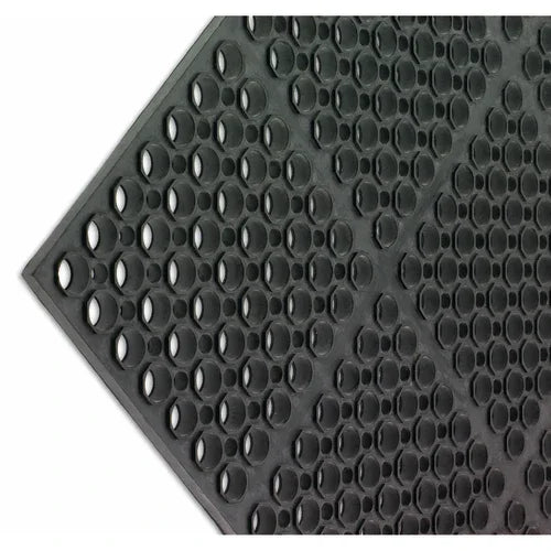 Carlisle KM2100B | San Jamar | Kitchen Mat 36x60 Bullnose Edge Rubber Black