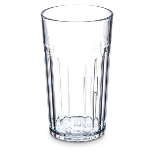 Carlisle 110407 | Bistro Tumbler 4 oz. Fluted Clear SAN