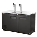 True TDD-2-HC Draft Beer Cooler, (2) 1/2 keg capacity, stainless steel counter top, (2) solid