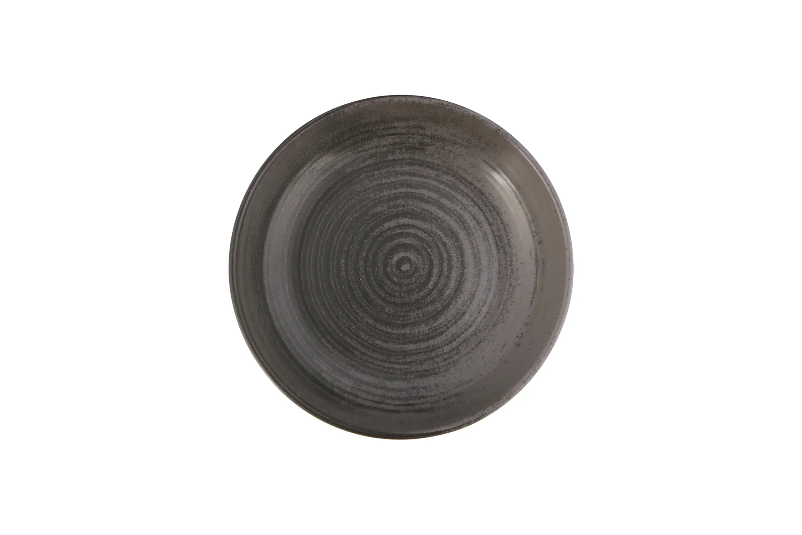 Porland 04ALM005799 Grey Flat Bowl 22cm Ceramic 6 Per Case