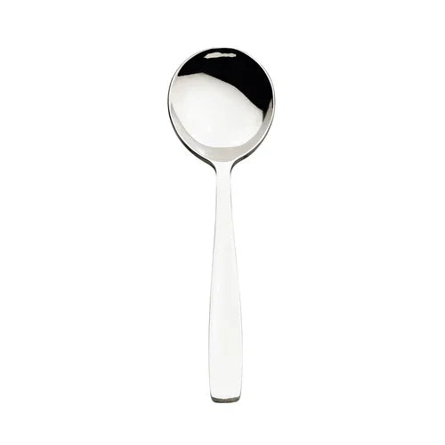 Browne 503017 Modena Bouillon Spoon, 6 in , 18/10 stainless steel, satin finish