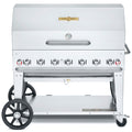 Crown Verity CV-MCB-48RDP-NG Mobile Outdoor Charbroiler, Natural gas, 46 in  x 21 in  grill area, 7 burners,