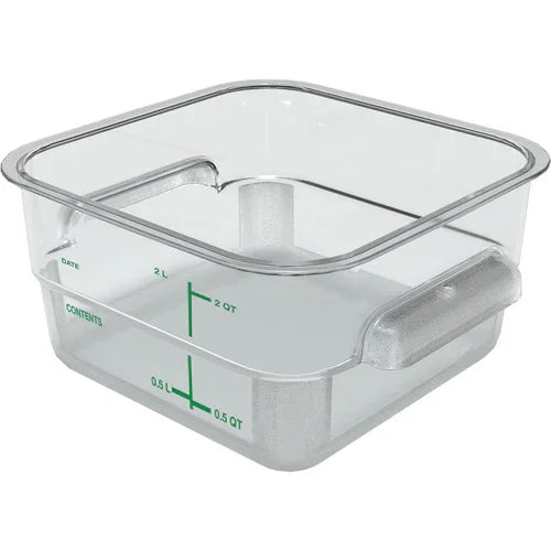 Carlisle 1195007 | Squares Food Storage Container 2 qt 7-1/8 in x 3-4/5 in H