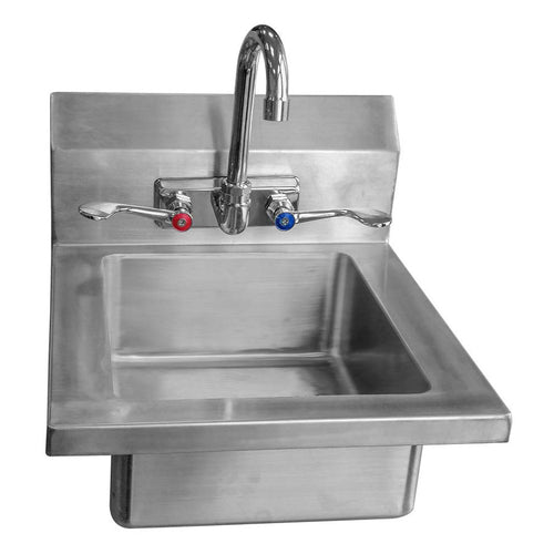 Atosa MRS-HS-14(W) MixRite Hand Sink, 14 in W, wall mount, 10 in W x 12 in  front-to-back x 5 in de