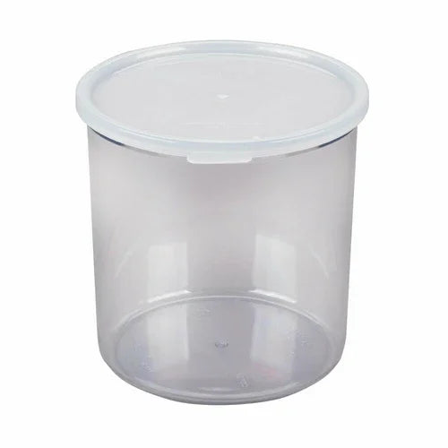 Cambro CCP27152 | Crock 2.7 qt round with polyethylene lid | Clear Polycarbonate NSF