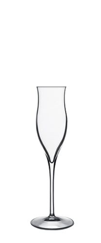 Luigi Bormioli A09651BYL02AA06 Grappa/Liqueur Glass, 3.5 oz., 8 in H, reinforced rims, curved bowl shape, heat