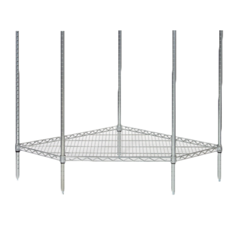 Tarrison TS-S51836C 5-Sided Shelf, wire, 36 in W x 18 in D, 1000 lb. load capacity per shelf, chrome