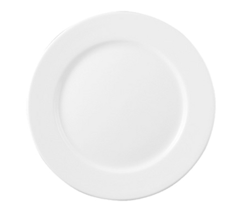 Arcoroc FM544 Plate, 11-1/2 in , round, wide rim, rolled edge, microwave/dishwasher safe, full