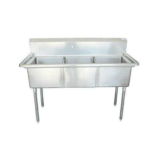 EFI SI818-3NC | Versa Steel | Three Compartment Prep Sink 59 in W