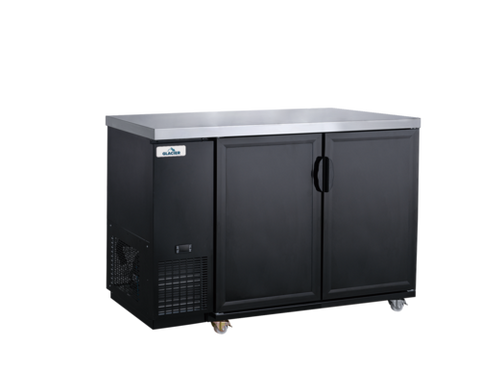 Glacier GBB-61 Glacier Back Bar Cooler, two-section, 61 in W, side mounted self-contained refri