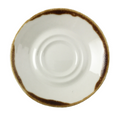 Tableware Solutions 51RUS010-195 Saucer, 6-1/2 in  dia., double-well, scratch resistant, oven & microwave safe, d
