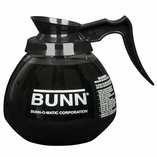 Bunn-O-Matic 42400.7103 42400.0103 Decanter, 64 oz., glass, black handle (3 each per case) (call for pri