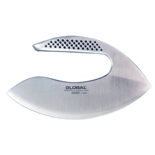 Global Knife 71G76 Global Mezzoluna/Herb Chopper, 7 in  blade, 7-1/4 in  O.A.L., stainless steel