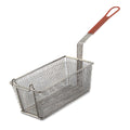 Browne 79216 Fry Basket, 12.5 in  x 6.25 in  x 5 in ,, rectangular, red handle, single wire c