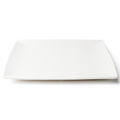 Browne 5630191 Plate, 26.2cm / 10.25 in , square, coupe, vitrified high alumina porcelain, whit