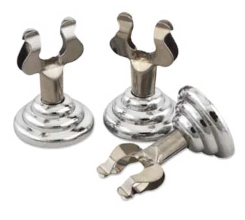Browne 4125 Menu/Card Holder, 1-1/10 in  base x 1-1/8 in H, weighted base, chrome-plated cli