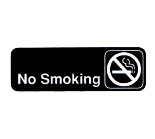 Vollrath 4513 | No Smoking Sign 3" x 9" | Made in USA