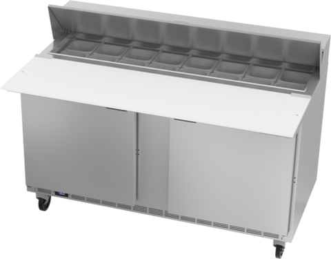 Beverage Air SPE60HC-16C Sandwich Top Refrigerated Counter, two-section, 60 in W, 16.02 cu. ft. capacity,