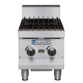 Eurodib T-HP212 Hotplate, countertop, gas, 12 in  x 24 in  cooking surface, (2) burner, manually