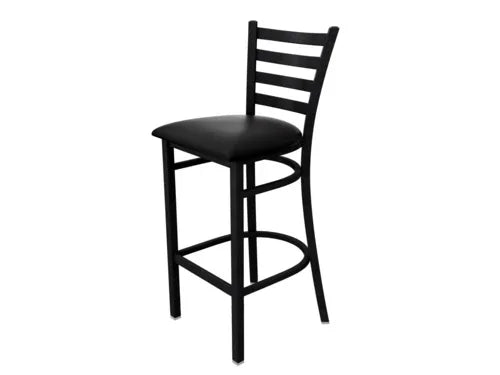 Tarrison ISG0403UBLBL-KIT | Spencer Barstool | Metal Frame Black Vinyl Upholstery