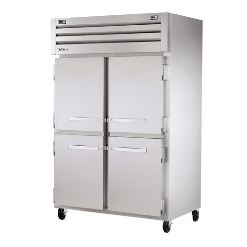 True STA2DT-4HS SPEC SERIESr Refrigerator/Freezer, reach-in, two-section, (4) stainless steel ha