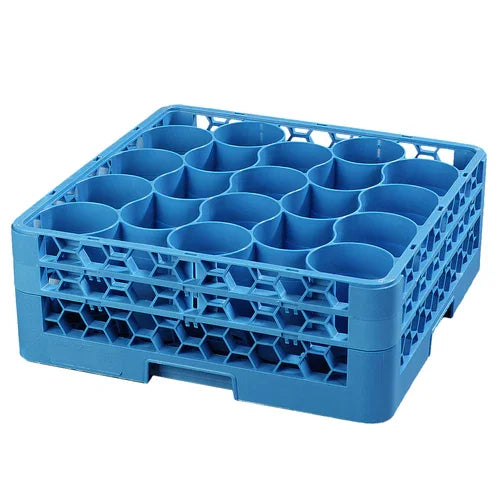 Carlisle RW20-114 | Dishwasher Glass Rack 20-Round Compartments | Blue