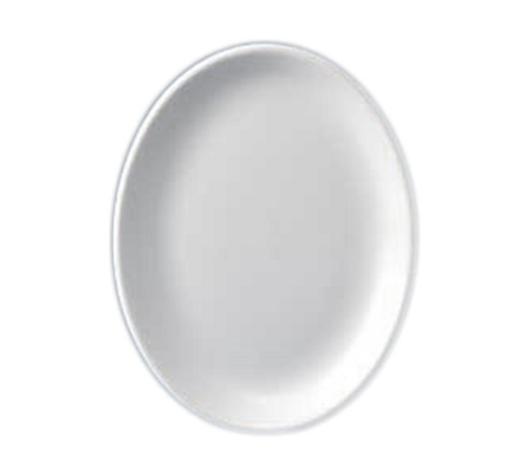 Churchill WH  D12 1 Platter, 12 in , oval, rolled edge, microwave & dishwasher safe, ceramic, eco gl