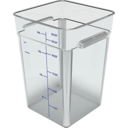 Carlisle 1195607 | Squares Food Storage Container 22 qt | Made in USA