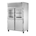 True STR2R-2HG/2HS-HC SPEC SERIESr Refrigerator, reach-in, two-section, (2) glass half doors & (2) sta