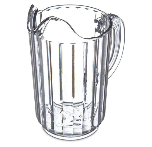 Carlisle 553607 | Pitcher 32 oz. Fluted Design Clear Polycarbonate