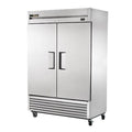 True TS-49F-HC Freezer, reach-in, two-section, -10øF, (2) stainless steel doors, (6) gray PVC c