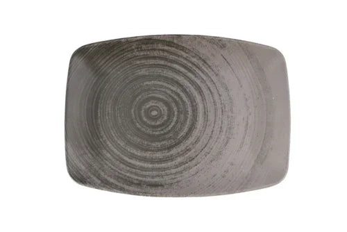Porland 04ALM005953 Grey Oval Plate 27cm Ceramic 6 per Case