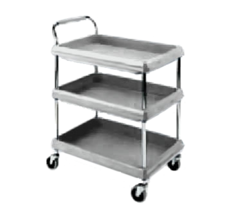 Metro BC2030-3DG  - Deep Ledge Utility Cart, 3-tier with open base, 32-3/4 in W x 21-1/