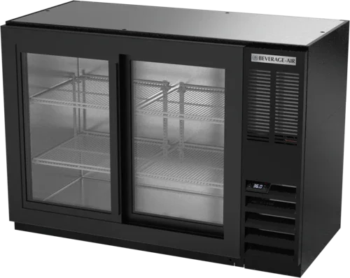 Beverage Air BB48HC-1-GS-B Two-Section Refrigerated Back Bar Storage Cabinet 48 in W