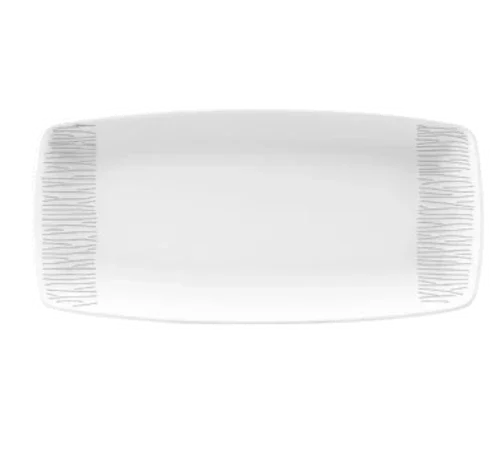 Churchill WHBALO111 Plate 11-3/4 x 6 Oblong with Embossed Rim