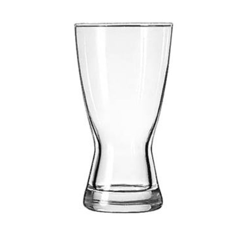 Libbey 181 Pilsner Glass, 12 oz., Safedger rim guarantee, Hourglass Design, glass, clear (H