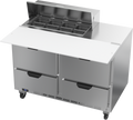 Beverage Air SPED48HC-08C-4 Sandwich Top Refrigerated Counter, two-section, 48 in W, 13.01 cu. ft., (4) draw