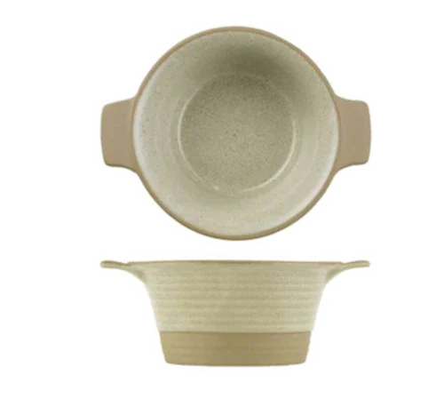 Churchill ZCATIGSP1 14 oz Round Pie Dish with Handle and Biscuit Edge