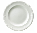 Churchill W   BP101 Plate, 10 in  dia., round, rope embossed gadroon rolled edge, fluted, microwave
