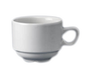 Churchill WH  CN  1 Tea Cup, 7-1/2 oz., 3-1/4 in  dia., round, with handle, rolled edge, stackable,
