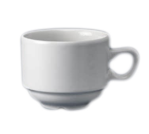 Churchill WH  CN  1 Tea Cup, 7-1/2 oz., 3-1/4 in  dia., round, with handle, rolled edge, stackable,