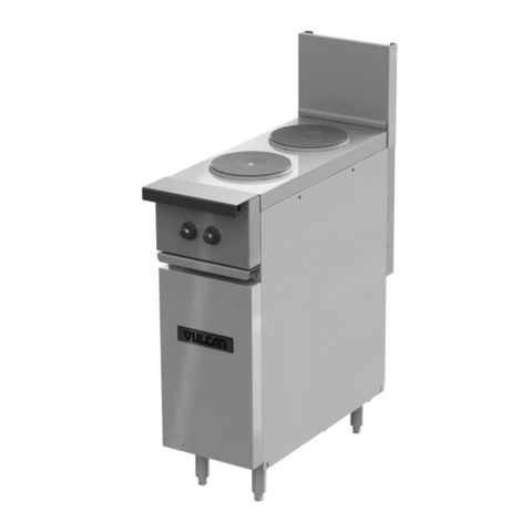 Vulcan EV12-1HT-208 Expando Range, electric, 12 in , hot top, thermostatic controls, enclosed base,