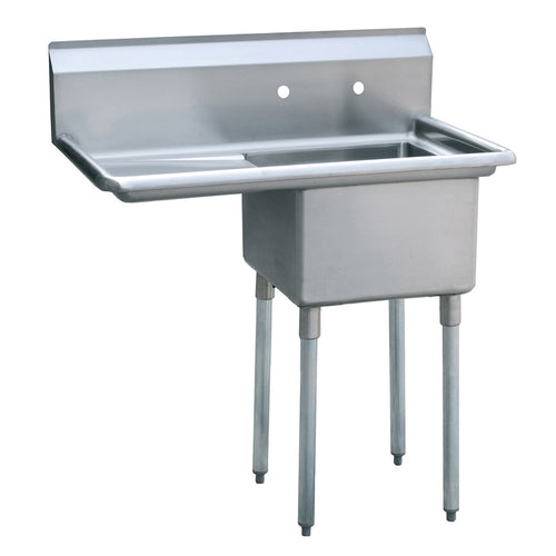 Atosa MRSA-1-L MixRite Sink, 1-compartment, 39 in W x 24 in D x 44-1/2 in H overall, (1) 18 in
