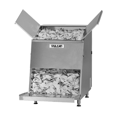 Vulcan VCW46 Chip Warmer, top load style, first in/first out design, clamp-on removable heati