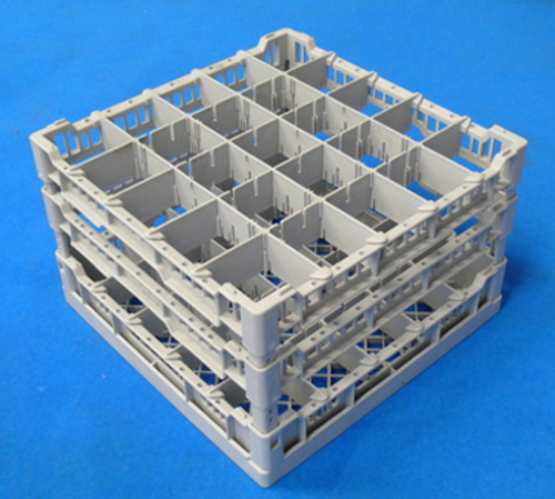 Eurodib CC00127 Dishwasher Glass Rack, 15-1/2 in  x 15-1/2 in  x 7-1/2 in H, holds up to 25 glas