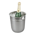 Browne 69501 Wine Bucket, 8-4/5 in  dia. x 9-1/2 in H, tubular handle, stainless steel, mirro