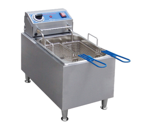 Globe  PF16E-C Fryer, electric, countertop, 16 lbs. oil capacity, 70ø-375øF thermostat, manual