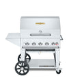 Crown Verity CV-MCB-36PKG-NG Mobile Outdoor Charbroiler, Natural gas, 34 in  x21 in  grill area, 5 burners, 3