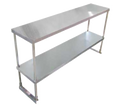 Omcan 23990 (23990) Overshelf, double tier, 14 in  x 72 in , 18/430 stainless steel construc